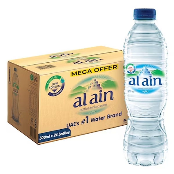 العين مياه للشرب منخفضة الصوديوم 500 ملل حزمة من 24